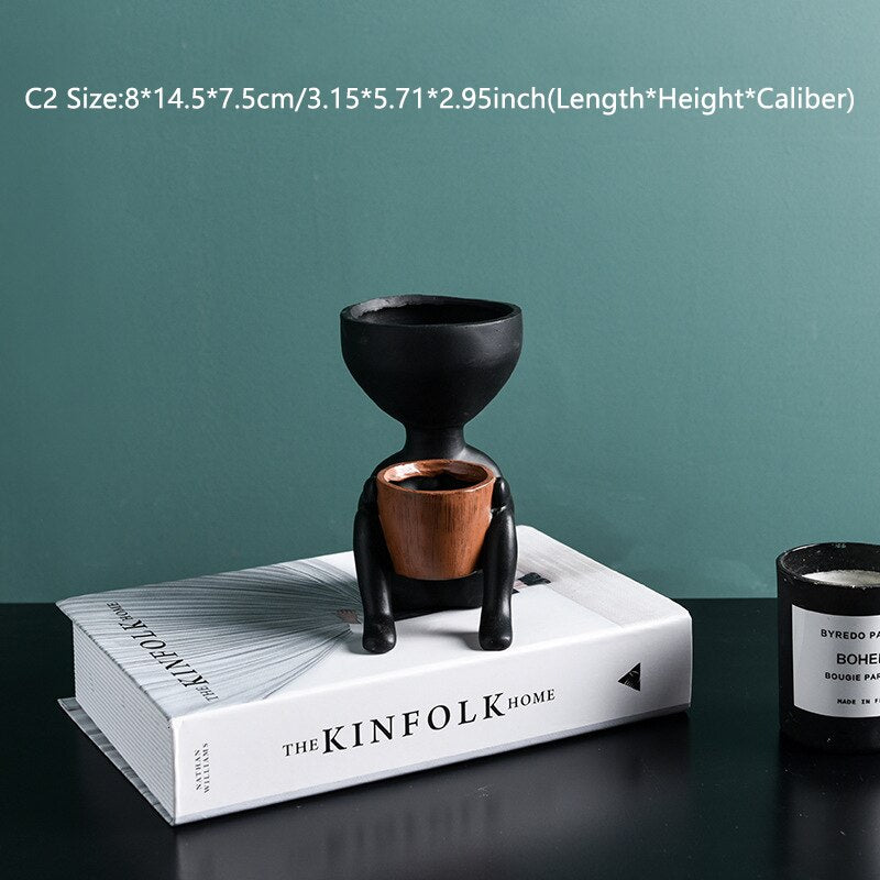 Character Portrait Flower Pot