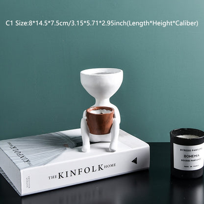 Character Portrait Flower Pot