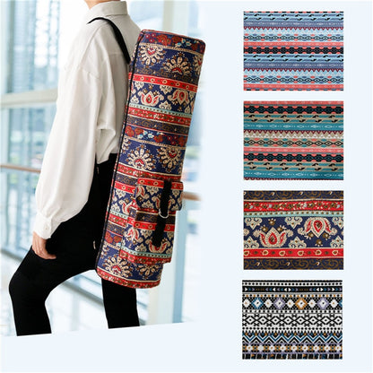 Boho Yoga Mat With Storage Shoulder Bag