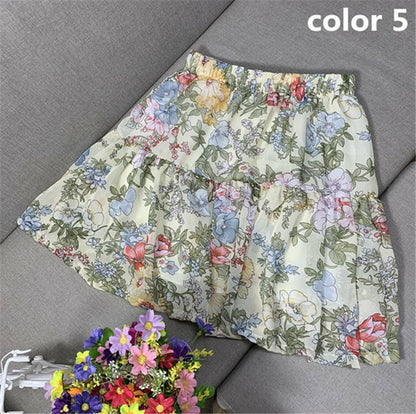 sweet Boho SPleated ruffled skirt