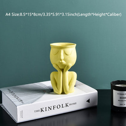 Character Portrait Flower Pot