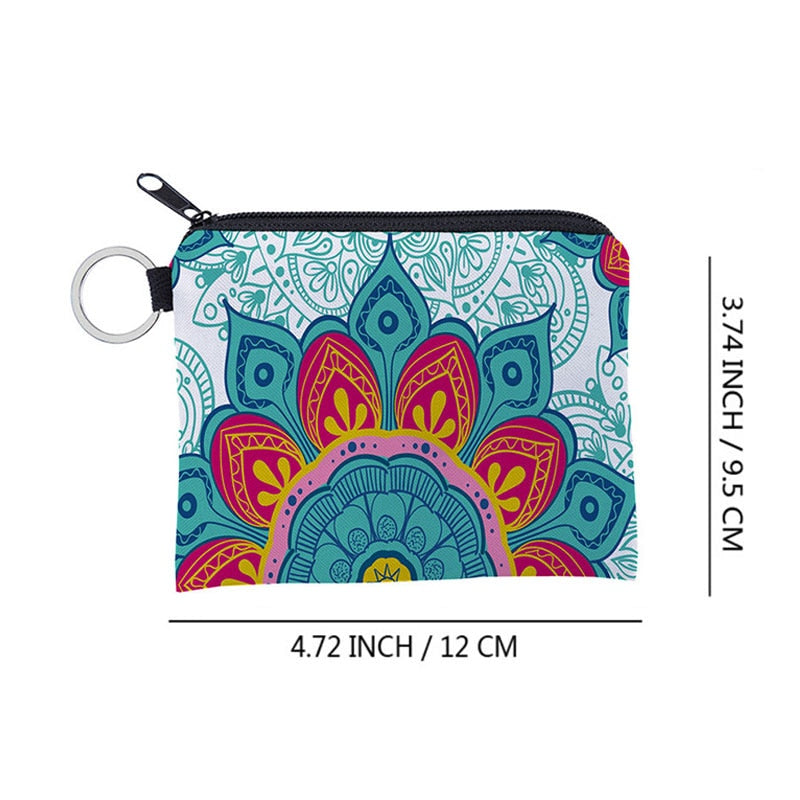 Boho Change Small Coin Purse Mini Wallet Coin Bag