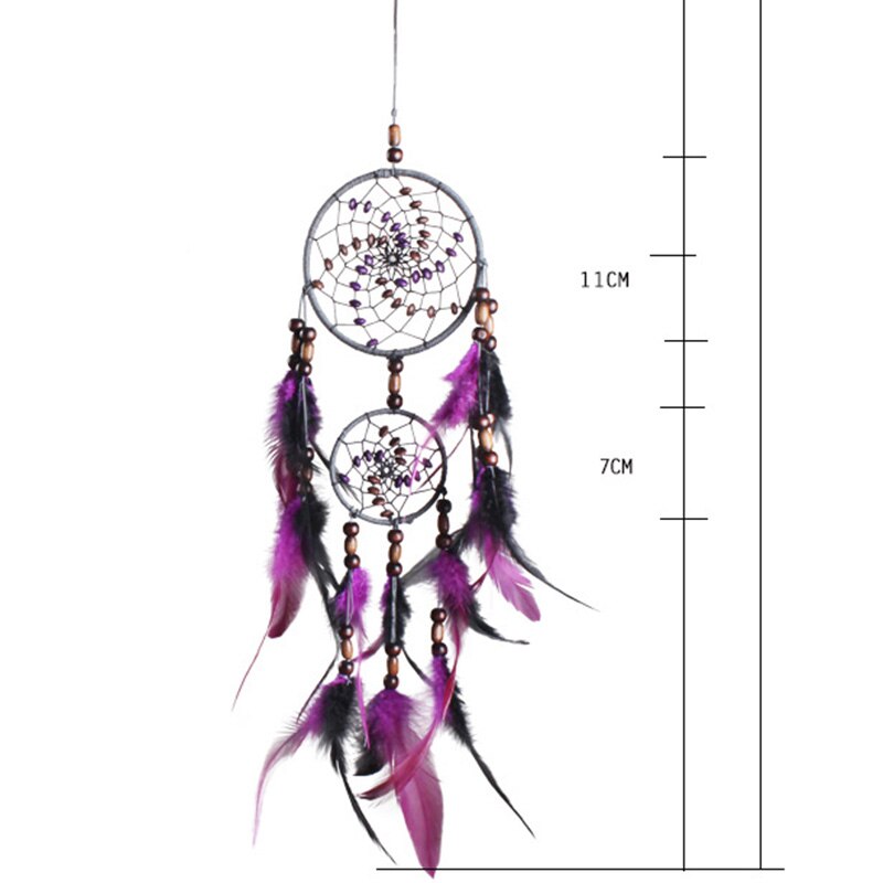 purple feather dream catcher