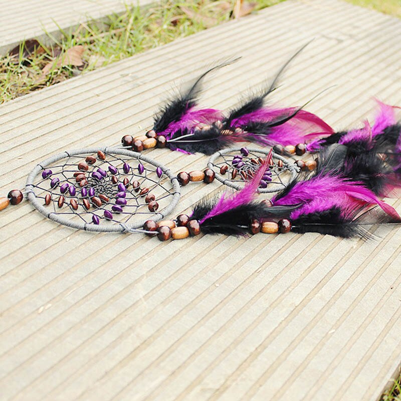 purple feather dream catcher