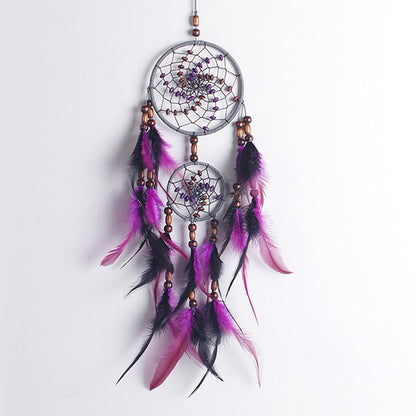 purple feather dream catcher