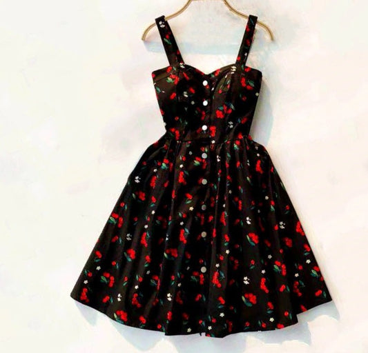 Thick strap Casual dress