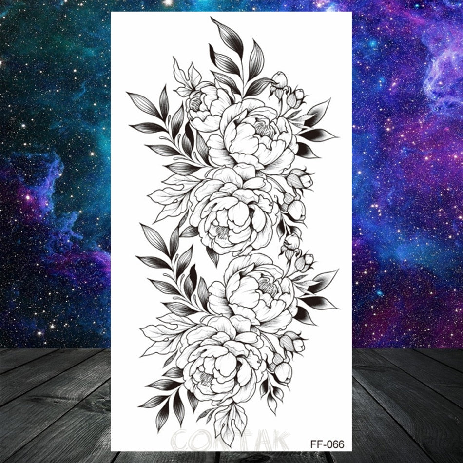 Owl Moth Jewelry Temporary Tattoo