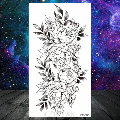 Owl Moth Jewelry Temporary Tattoo