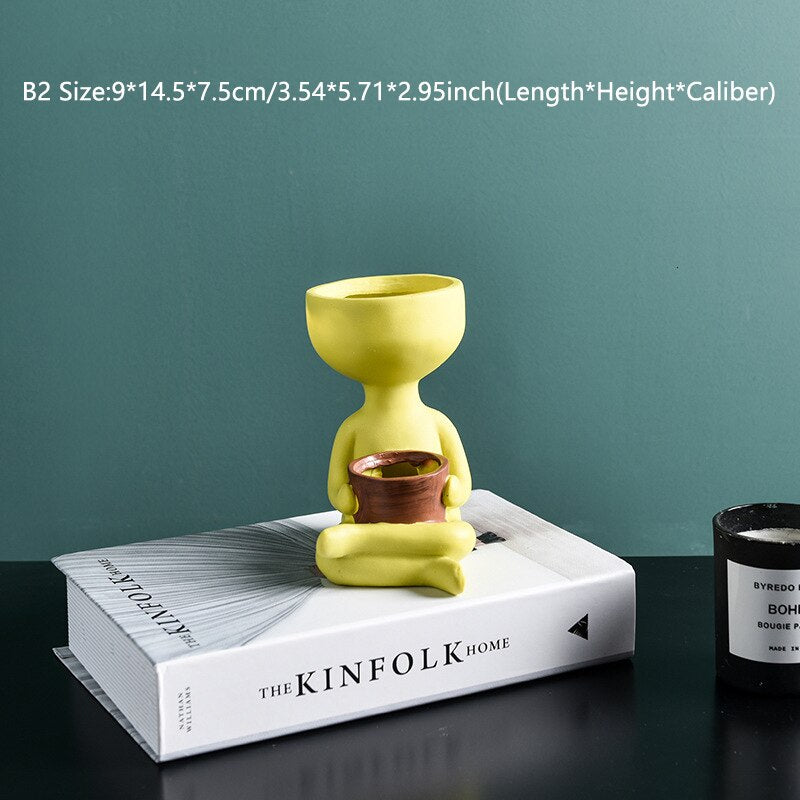 Character Portrait Flower Pot