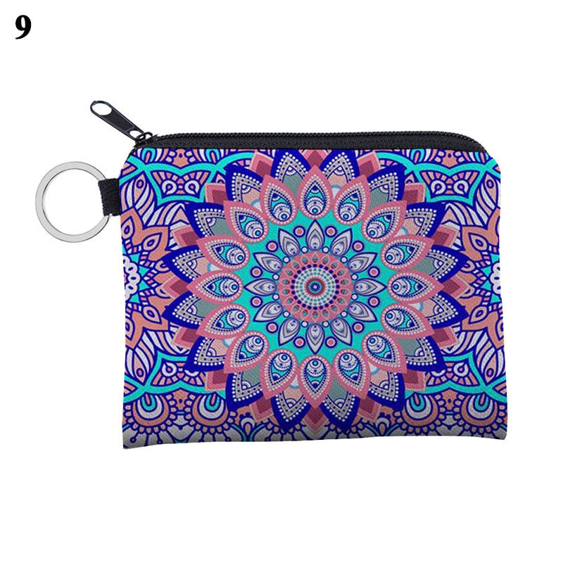 Boho Change Small Coin Purse Mini Wallet Coin Bag