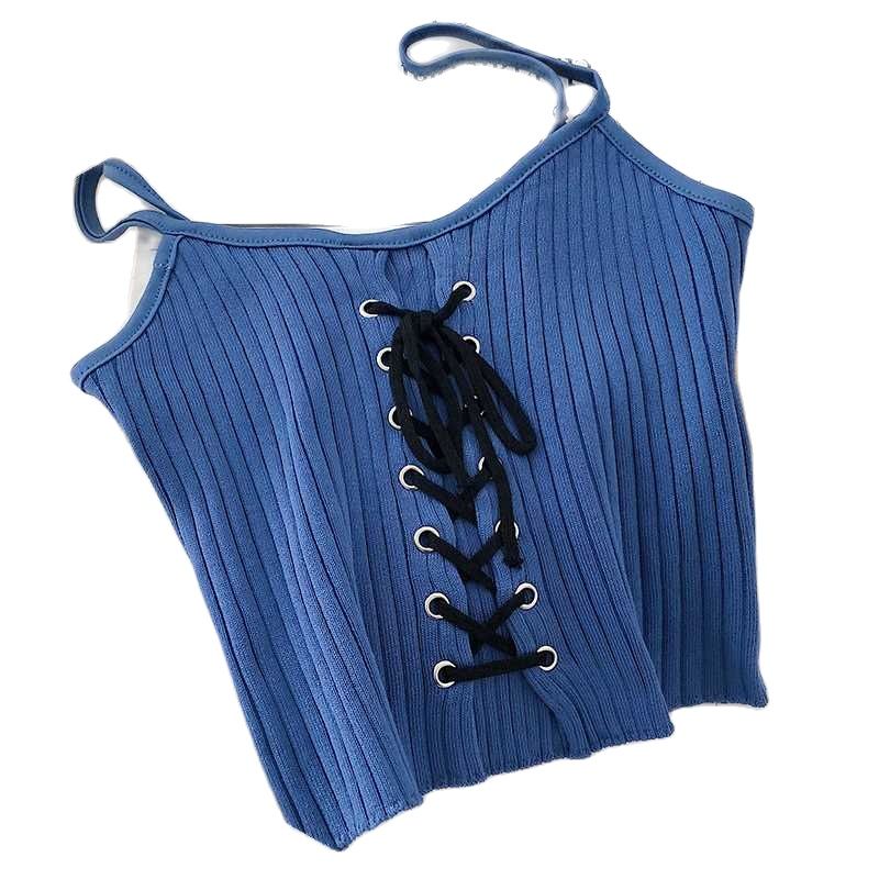 Women Crop Tops Spaghetti Straps