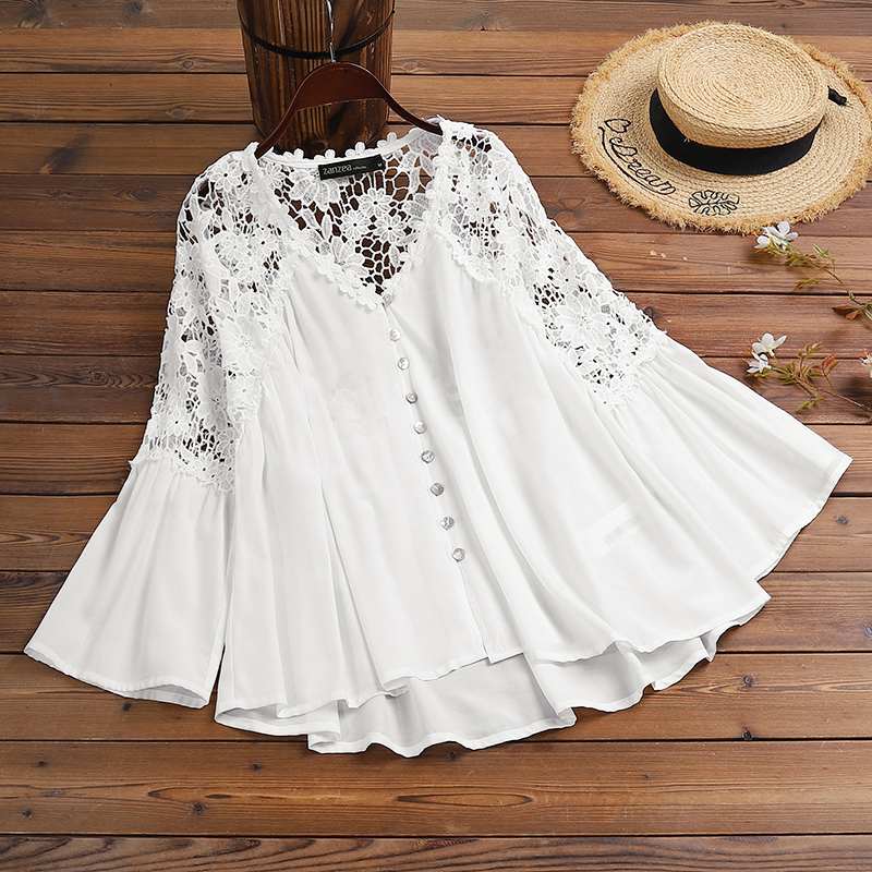 Fashion Boho Flare Sleeve Tops