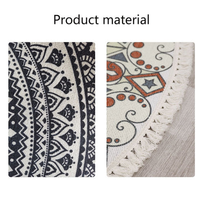 Boho Ethnic Style Rug Cotton Linen