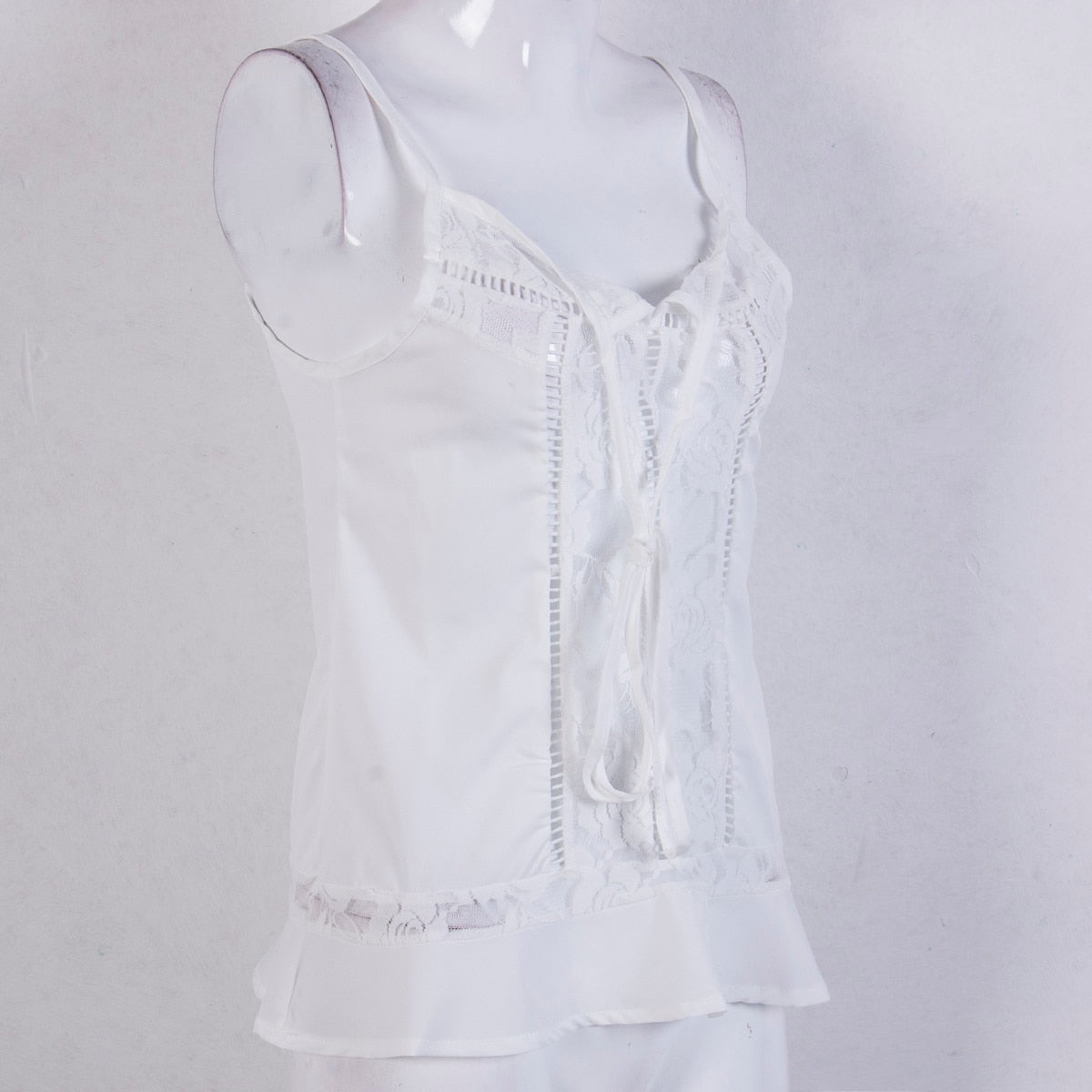 Boho Sleeveless Strap Tank Tops Lace