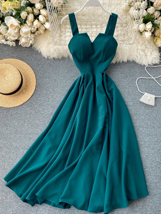 Summer V-neck Sexy Open Back Dress