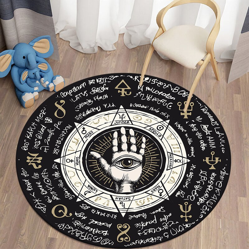 Boho Style Round Carpet