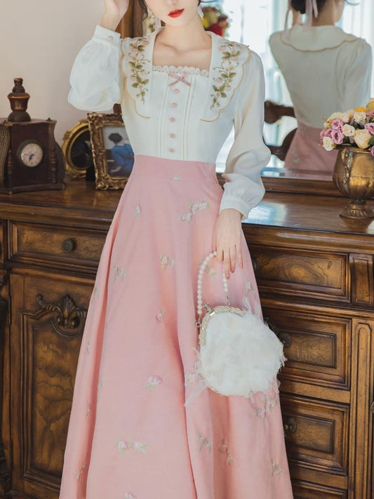 Autumn Vintage Fairy Slim Dress
