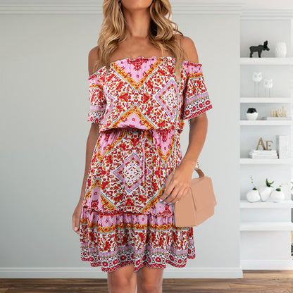 Boho Off shoulder dress
