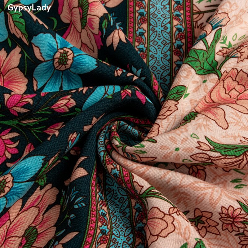 Boho Floral Mini Dress