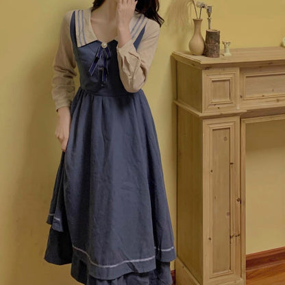 Elegant Vintage Boho Slim Midi Dress