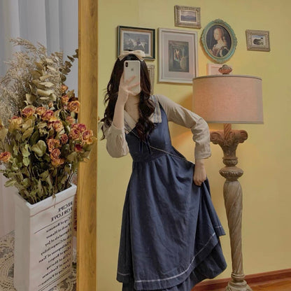 Elegant Vintage Boho Slim Midi Dress