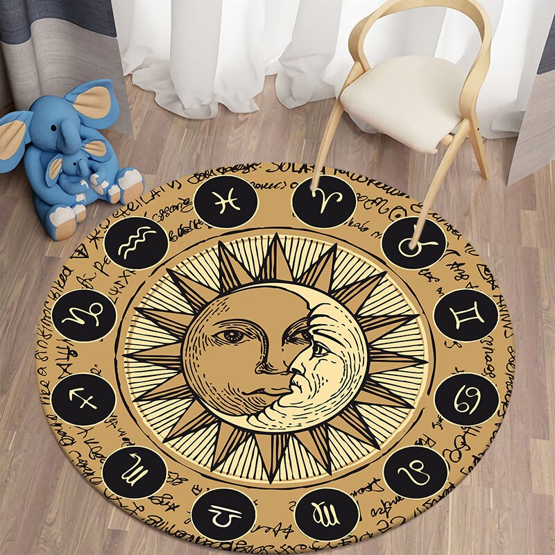 Boho Style Round Carpet