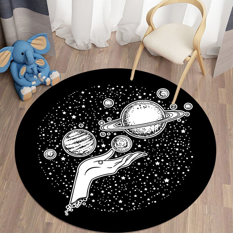 Boho Style Round Carpet