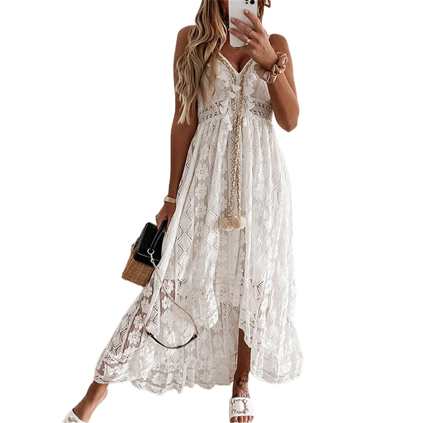 Chic and Elegant White Bohemia Dress